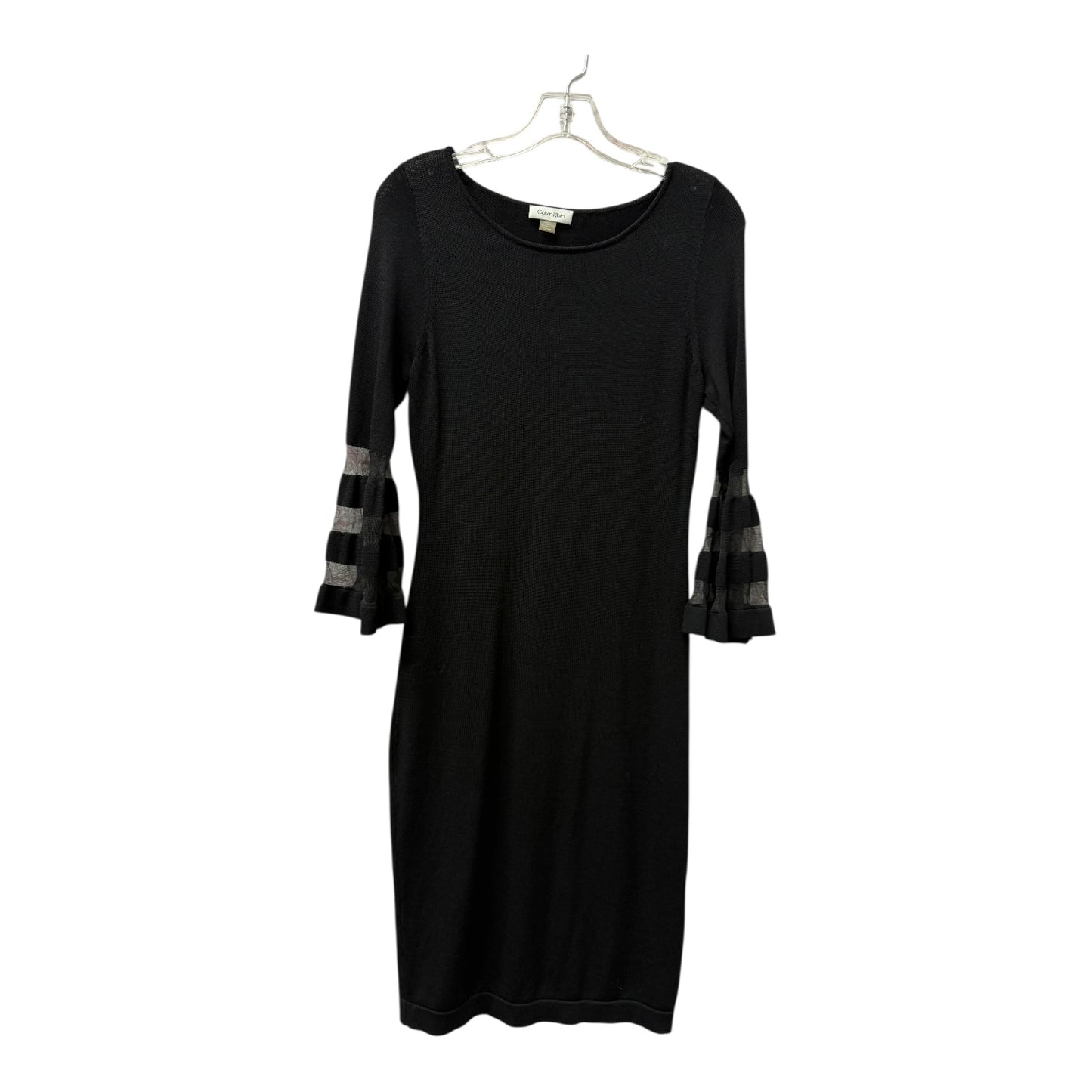 Dress Casual Midi By Calvin Klein In Black, Size:S