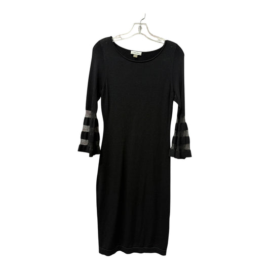 Dress Casual Midi By Calvin Klein In Black, Size:S