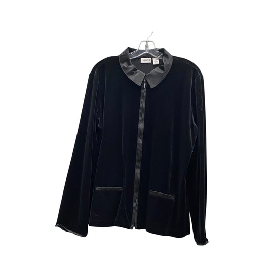 Top Ls By Chicos In Black, Size:Xl