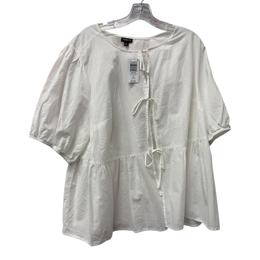 Top Ss By Torrid In White, Size:2X