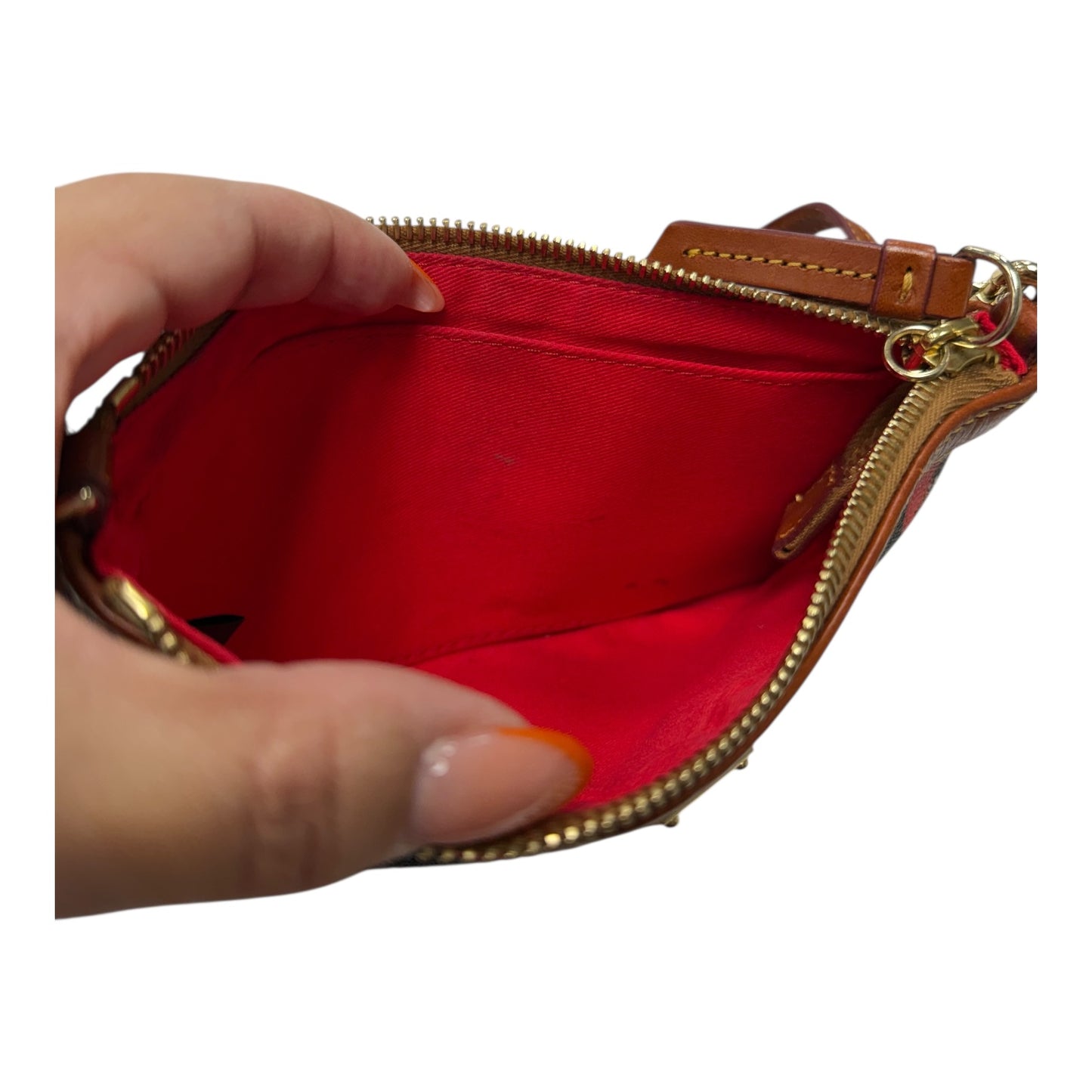 Wristlet Designer By Dooney And Bourke In Brown, Size:Medium