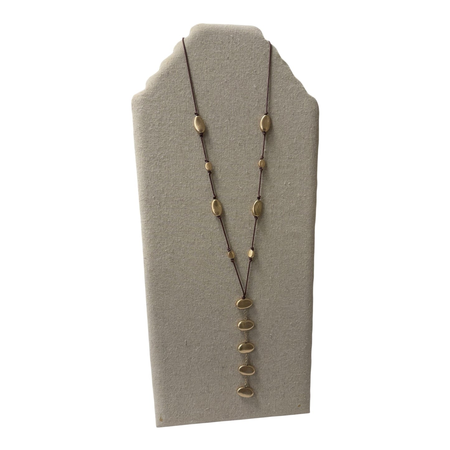 Necklace Lariat & Y-Drop By Cme In Gold