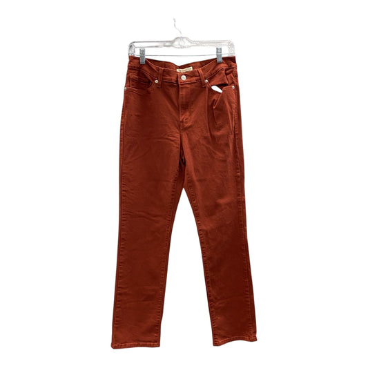 Jeans Straight By Levis In Orange, Size:8