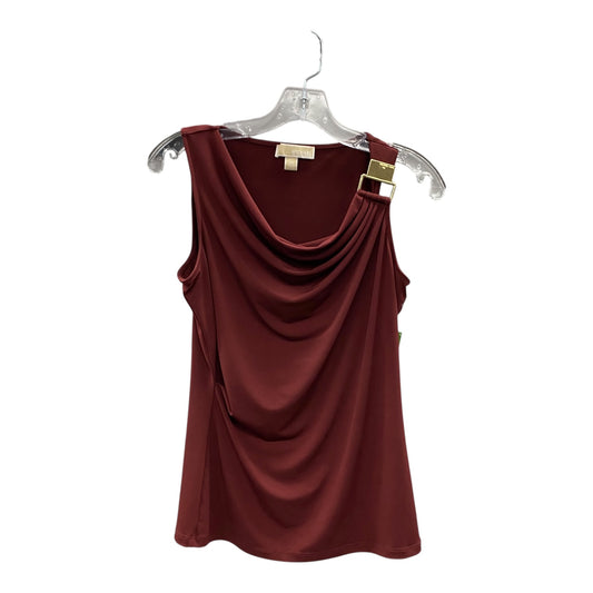 Top Sleeveless By Michael By Michael Kors In Red, Size:Xs