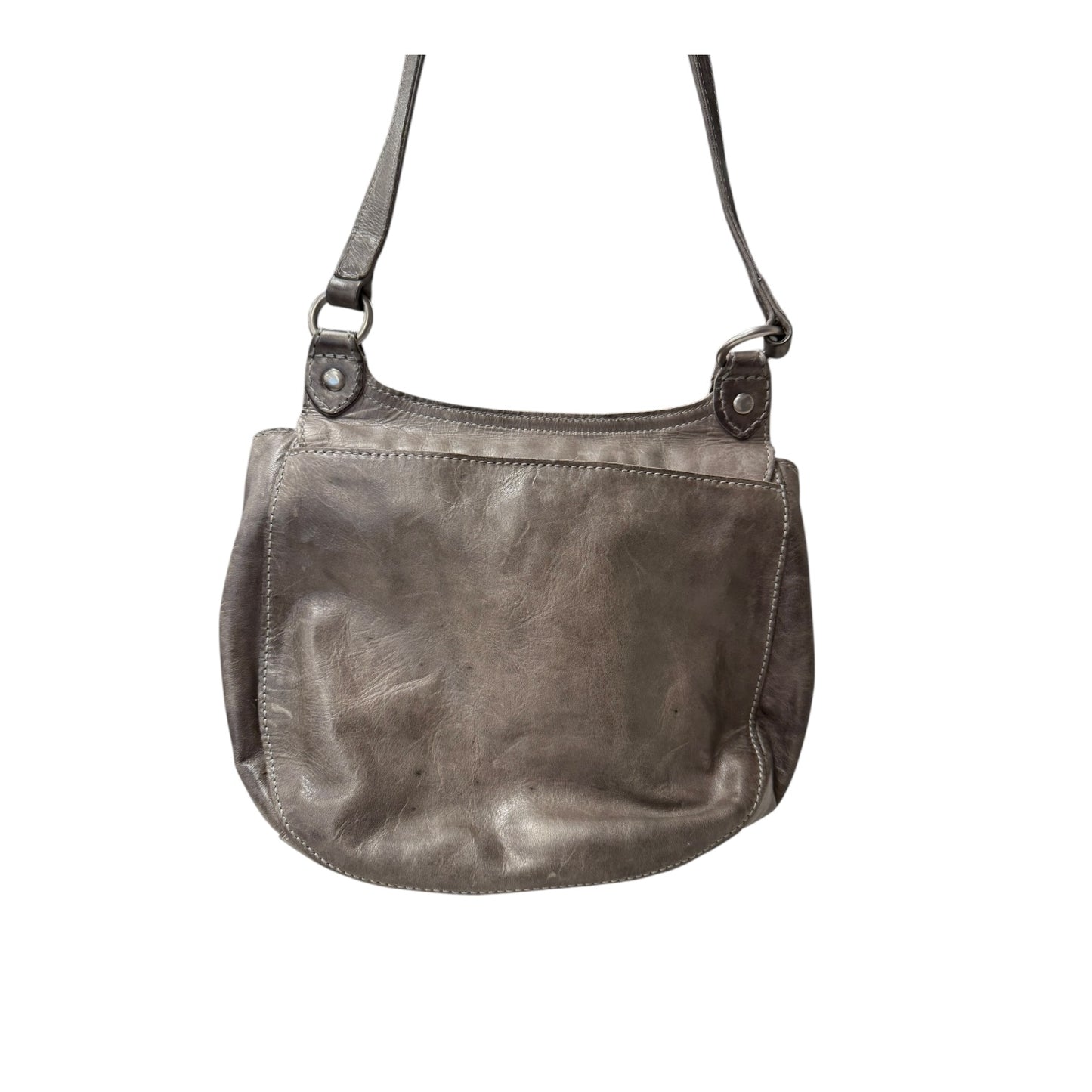 Handbag Designer By Frye In Grey, Size:Medium