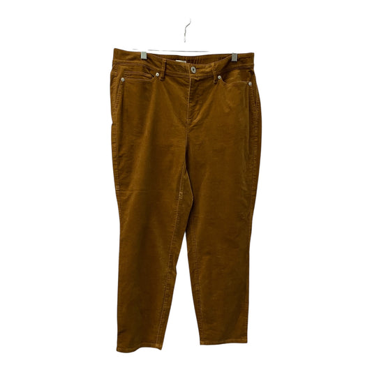 Pants Corduroy By J. Jill In Brown, Size:16