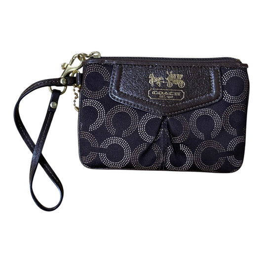 Wristlet Designer By Coach In Brown, Size:Medium