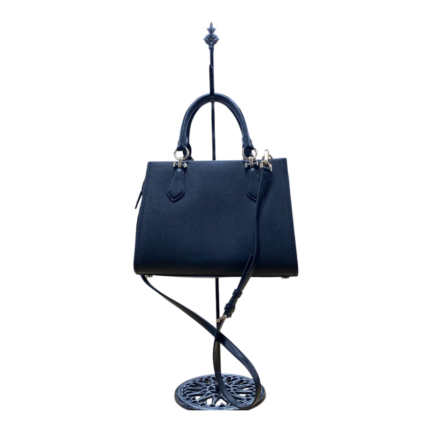 Handbag Designer By Michael Kors In Black & White, Size:Medium