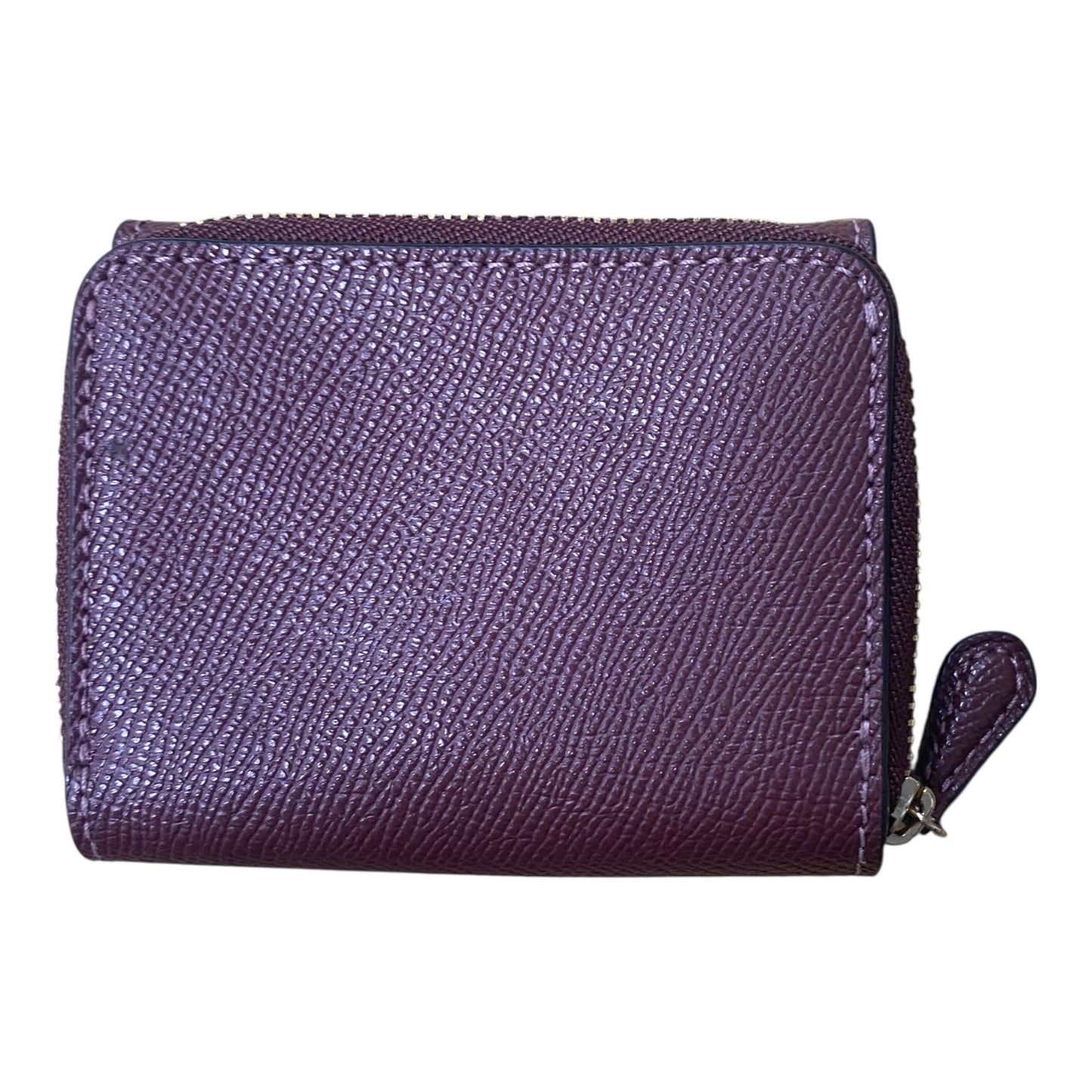Wallet Designer By Coach In Maroon, Size:Small