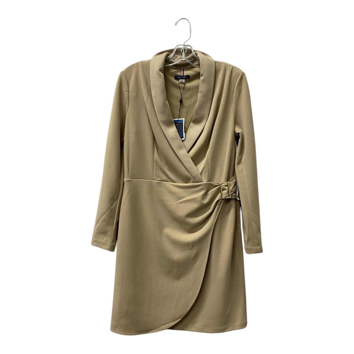 Dress Work By Tommy Hilfiger In Tan, Size:M