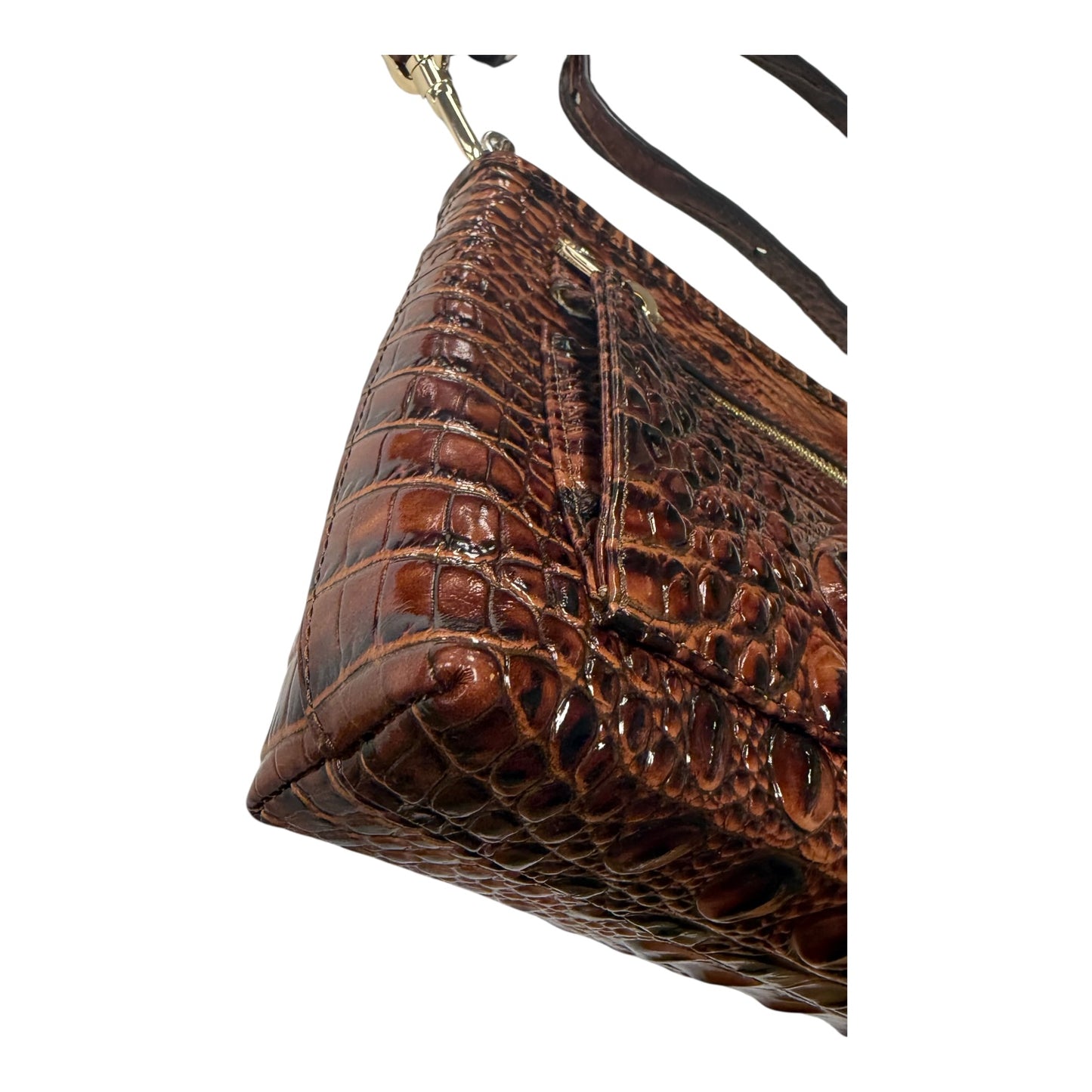 Crossbody Designer By Brahmin In Brown, Size:Medium