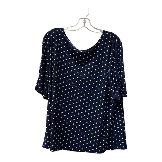 Top Ss By Susan Graver In Blue, Size:L