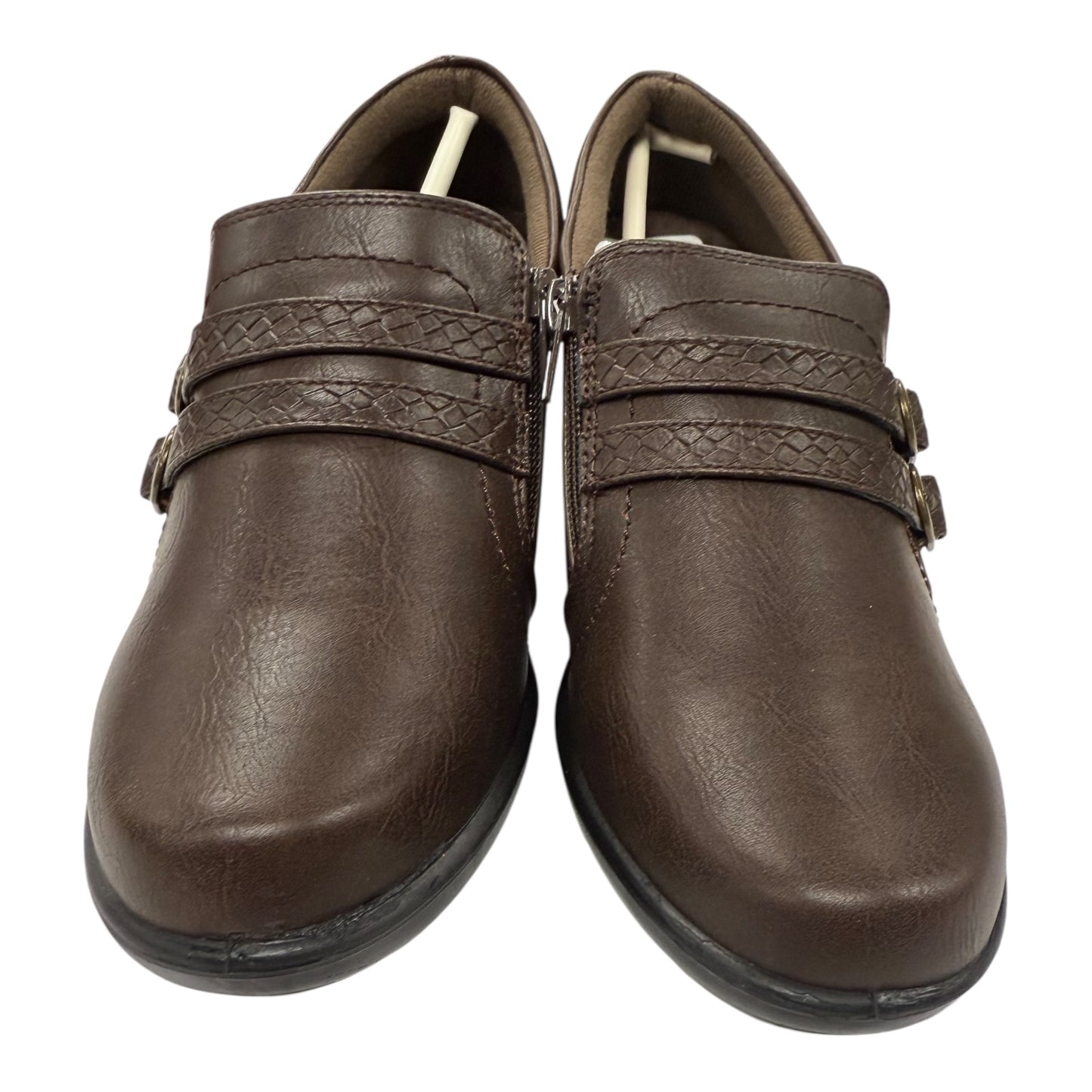 Shoes Heels Block By Easy Street In Brown, Size:7.5