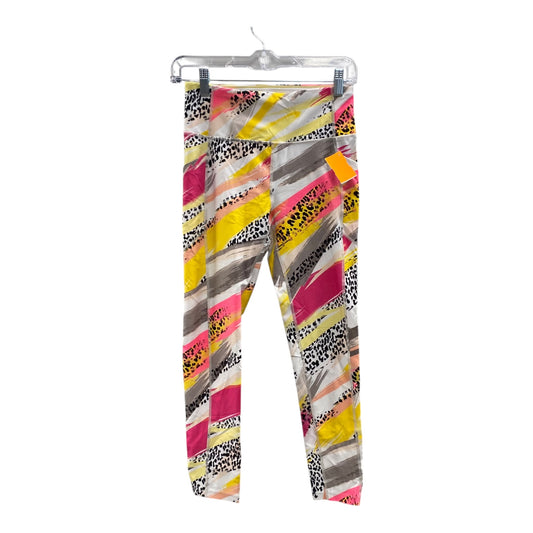Athletic Leggings By Calvin Klein In Yellow, Size:S