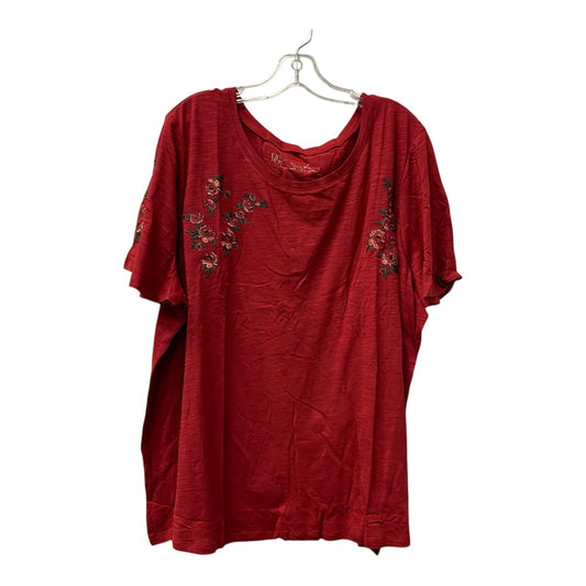 Top Ss By Diane Gilman In Red, Size:3X