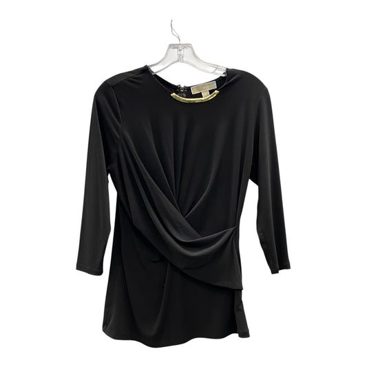 Top 3/4 Sleeve By Michael By Michael Kors In Black, Size:M