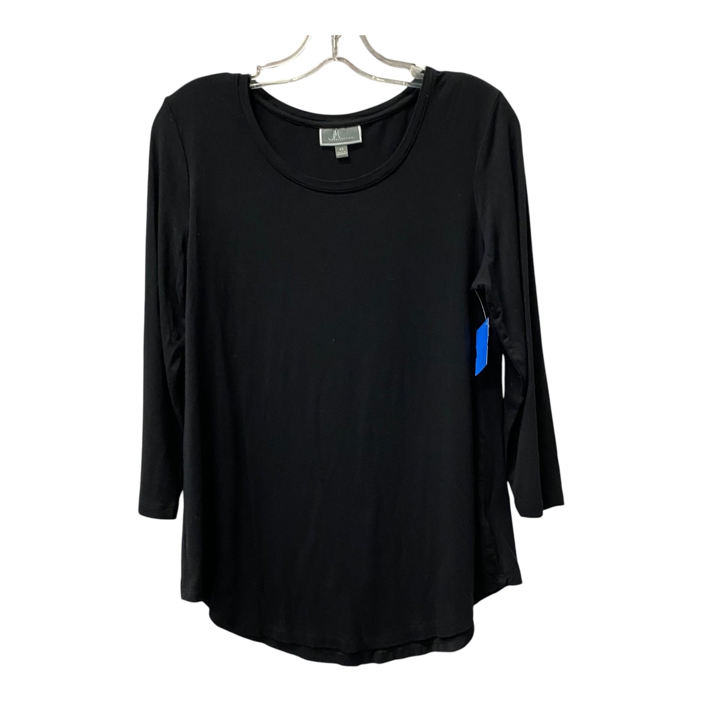 Top Ls By Jm Collections In Black, Size:Xs