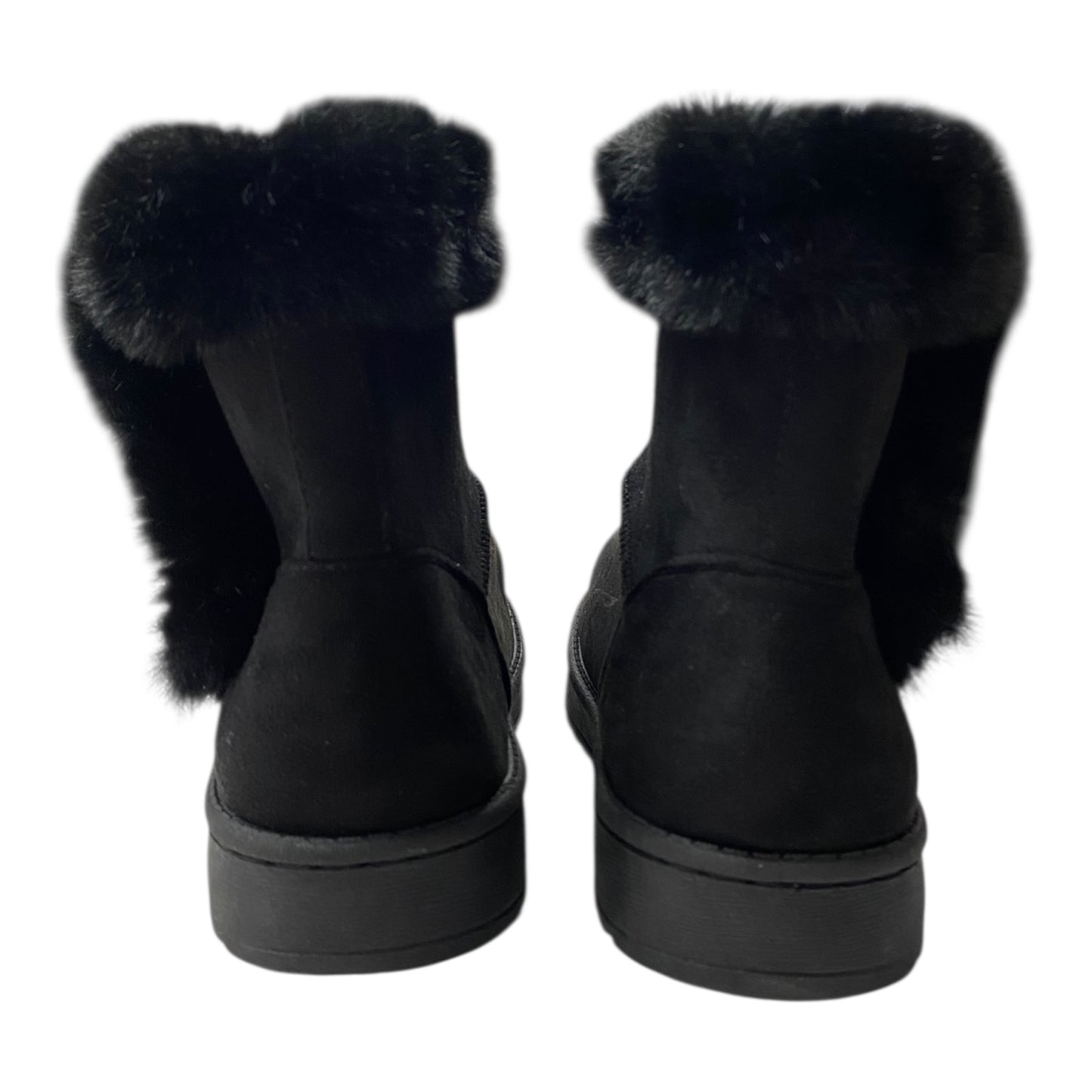 Boots Ankle Flats By So In Black, Size:6