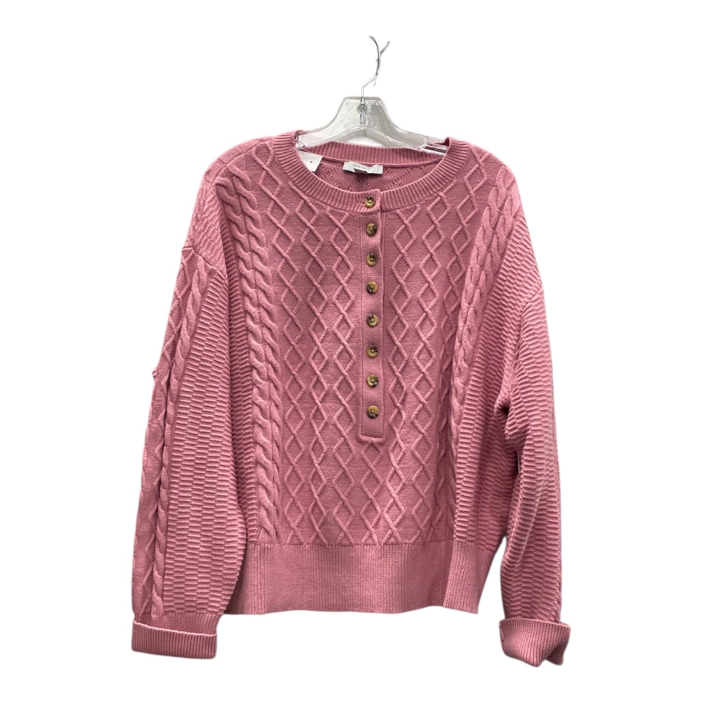 Sweater By Ann Taylor In Pink, Size:Xl