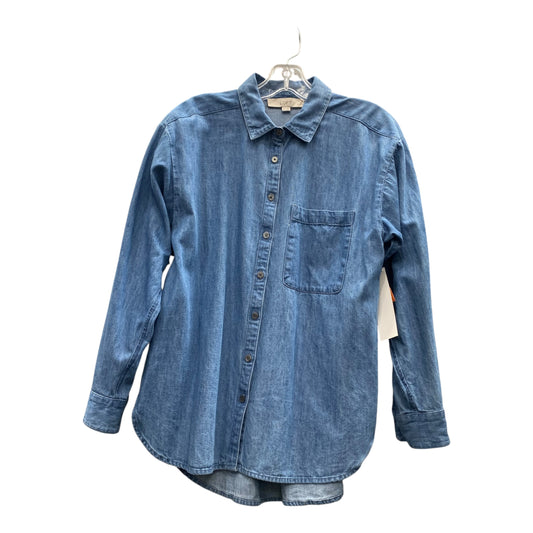 Top Ls By Loft In Blue, Size:Sp