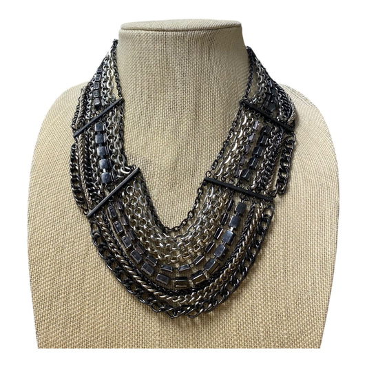 Necklace Statement By Chicos In Silver