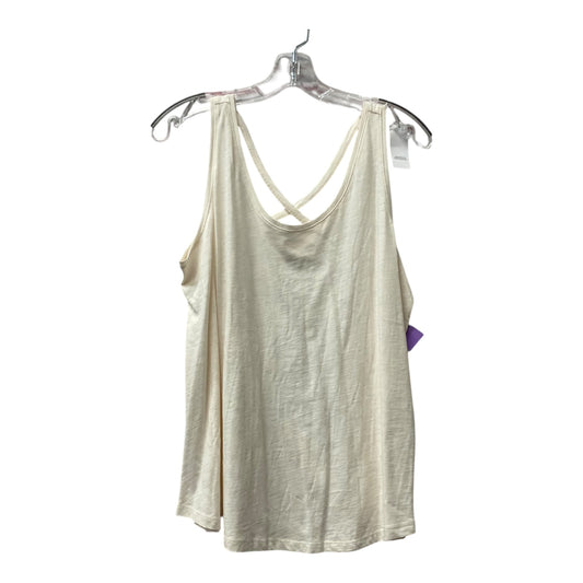 Top Sleeveless By Loft In Cream, Size:L