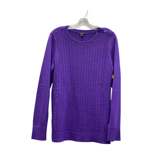 Sweater By Talbots In Purple, Size:M