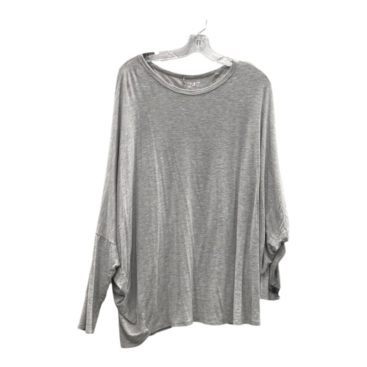 Top Ls Basic By Maurices In Grey, Size:1X