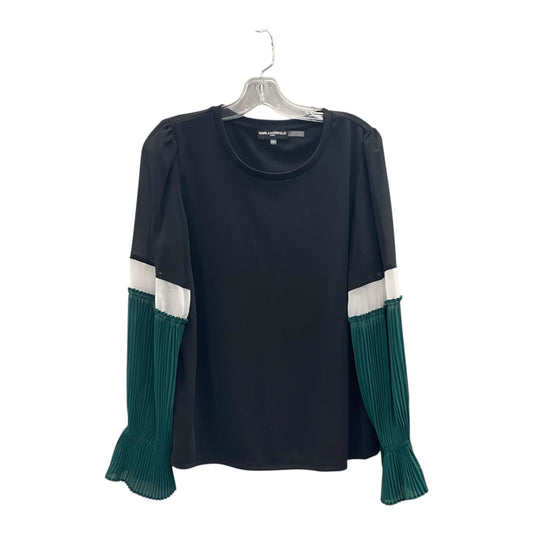 Top Ls Designer By Karl Lagerfeld In Black, Size:M