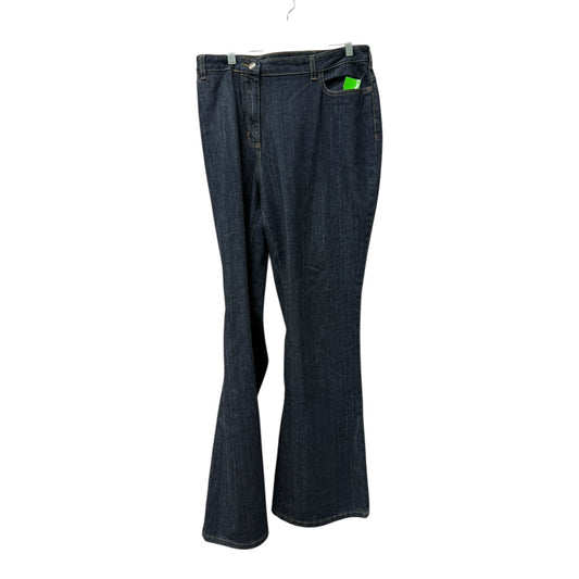 Jeans Flared By Boden In Blue Denim, Size:18