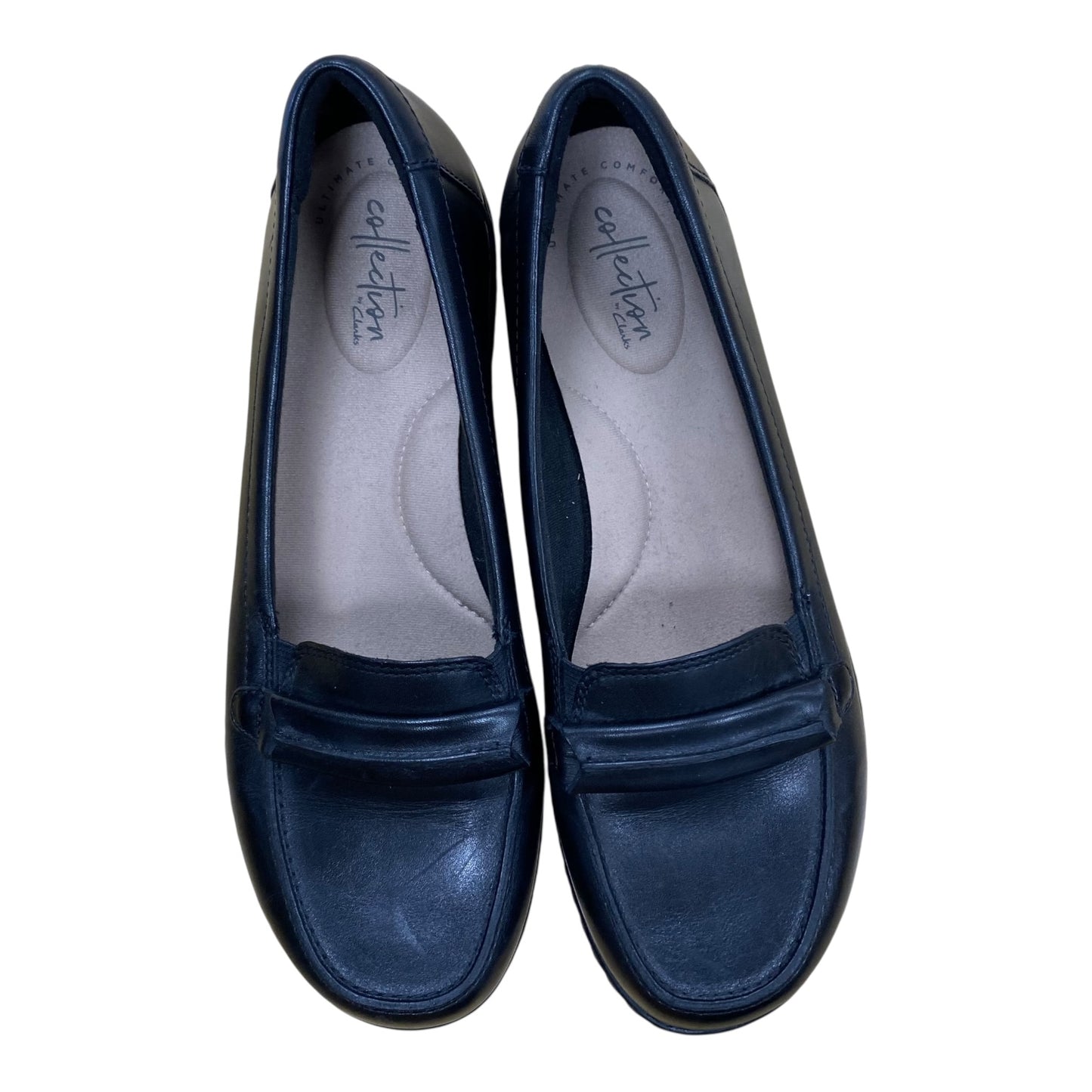 Shoes Flats By Clarks In Black, Size:9
