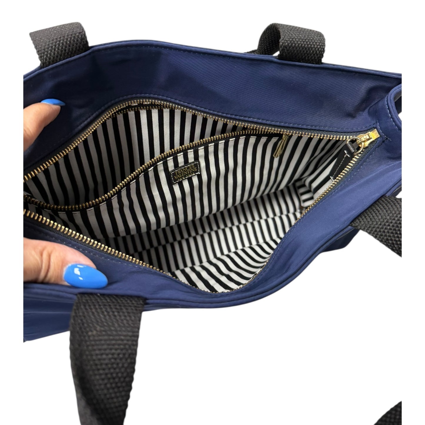 Tote By Frances Valentine In Blue, Size:Medium