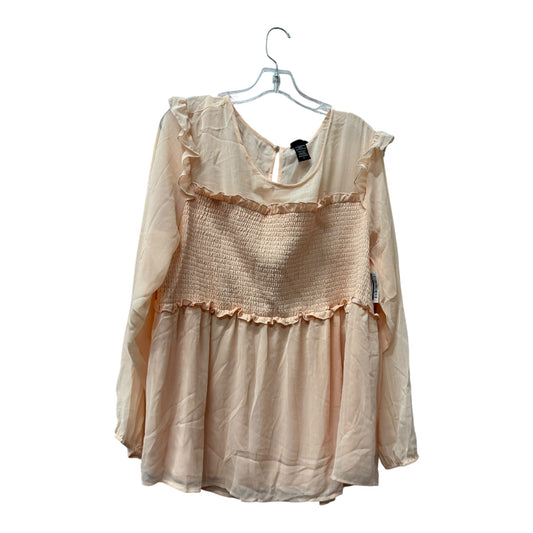 Top Ls By Torrid In Peach, Size:3X