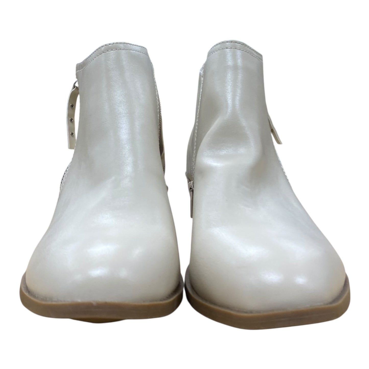 Boots Ankle Heels By Arizona In Cream, Size:11