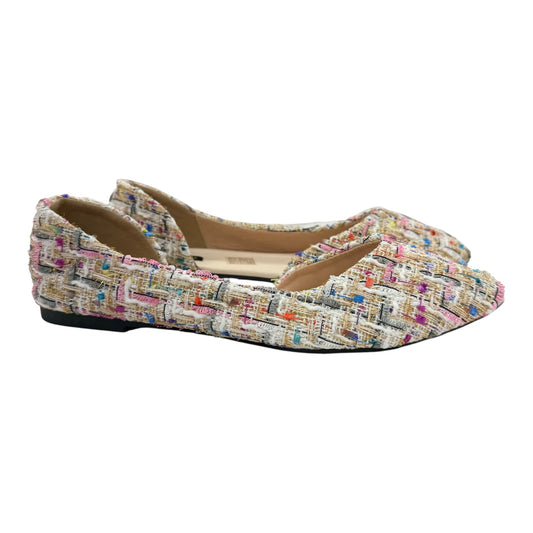 Shoes Flats By Fashion In Plaid Pattern, Size:9