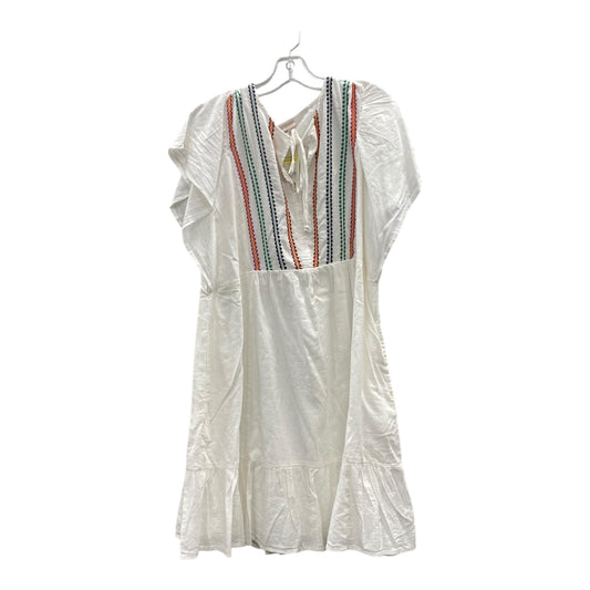 Dress Casual Short By Knox Rose In White, Size:1X