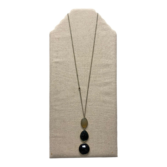 Necklace Pendant By Loft In Black & Gold