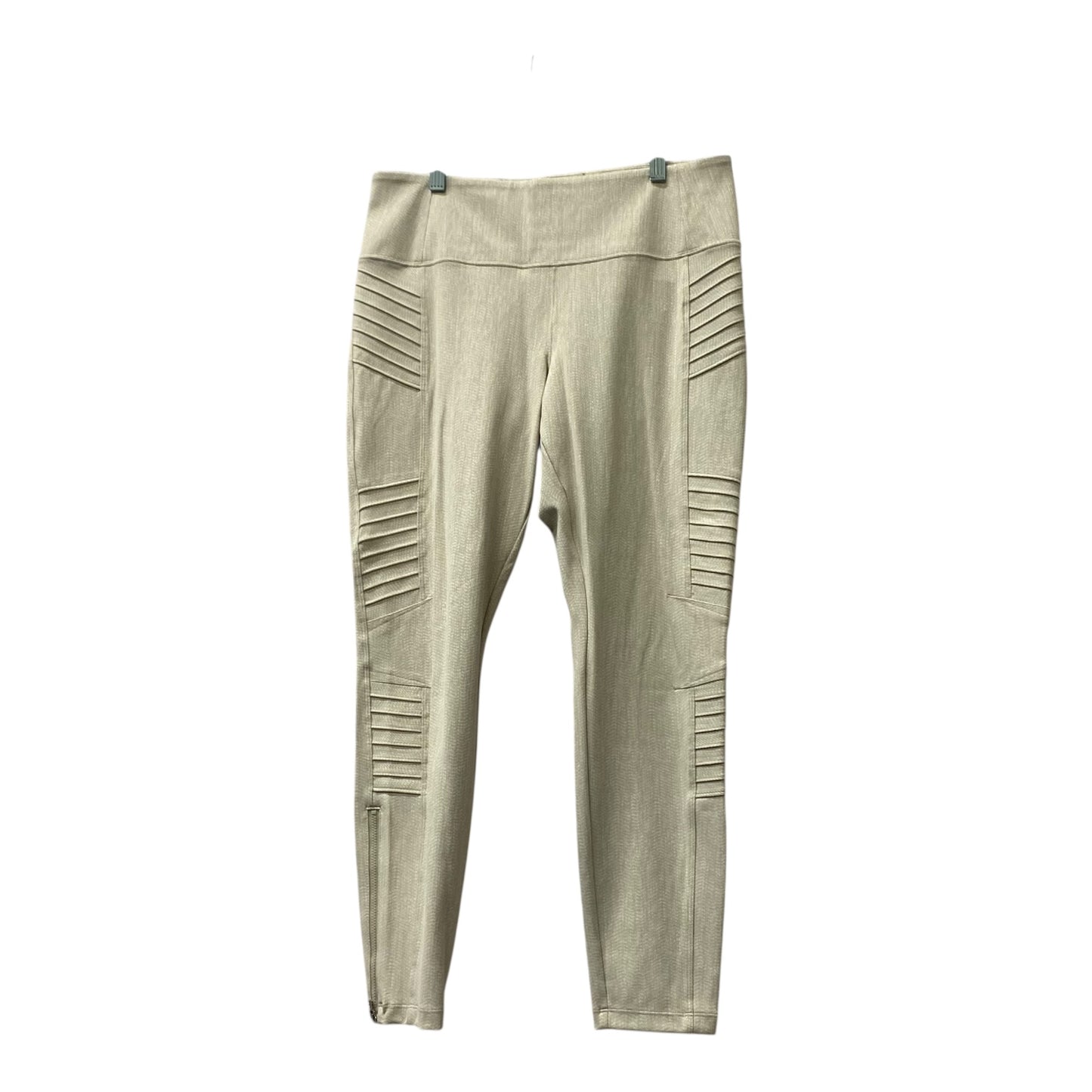 Athletic Leggings By Athleta In Cream, Size:L