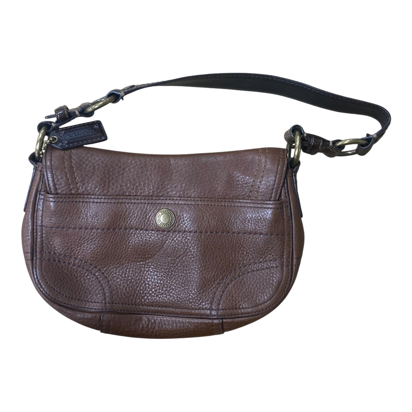 Handbag Designer By Coach In Brown, Size:Small