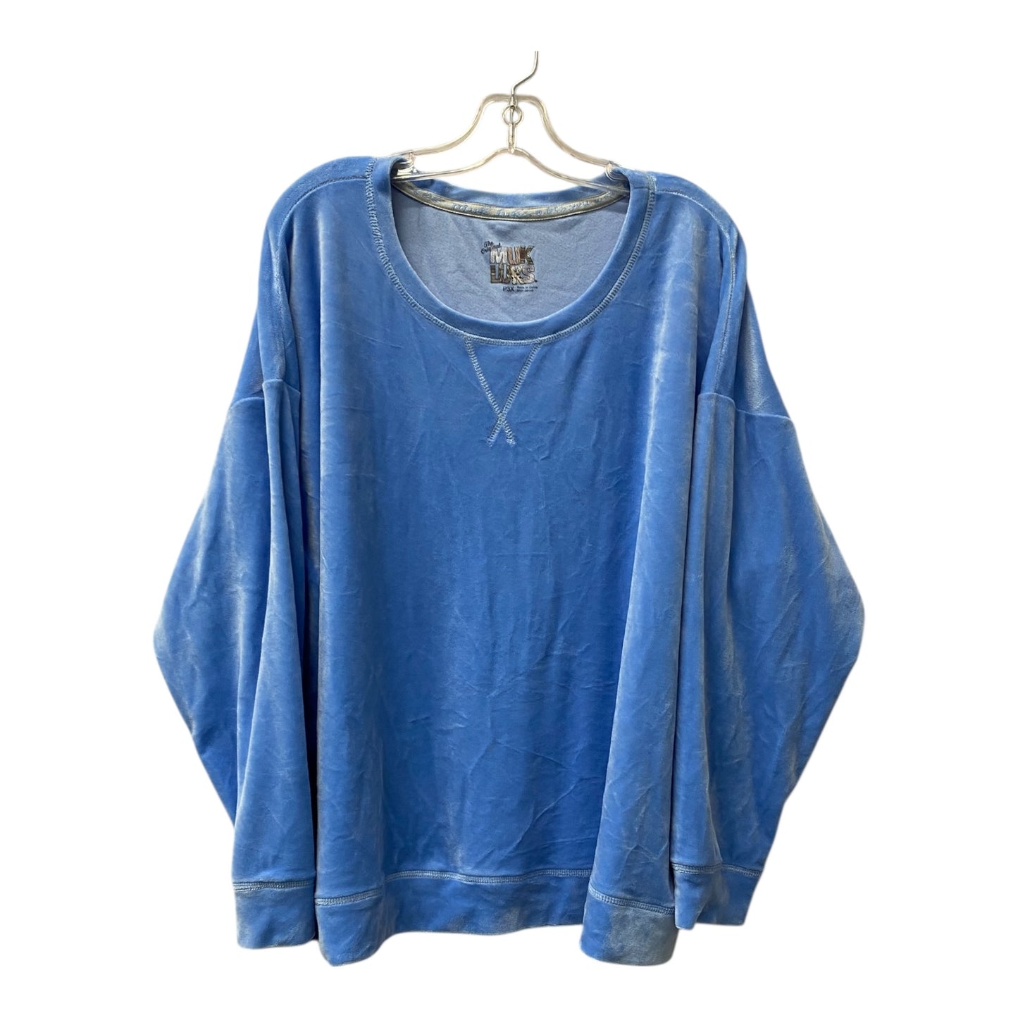 Top Ls By Muk Luks In Blue, Size:3X