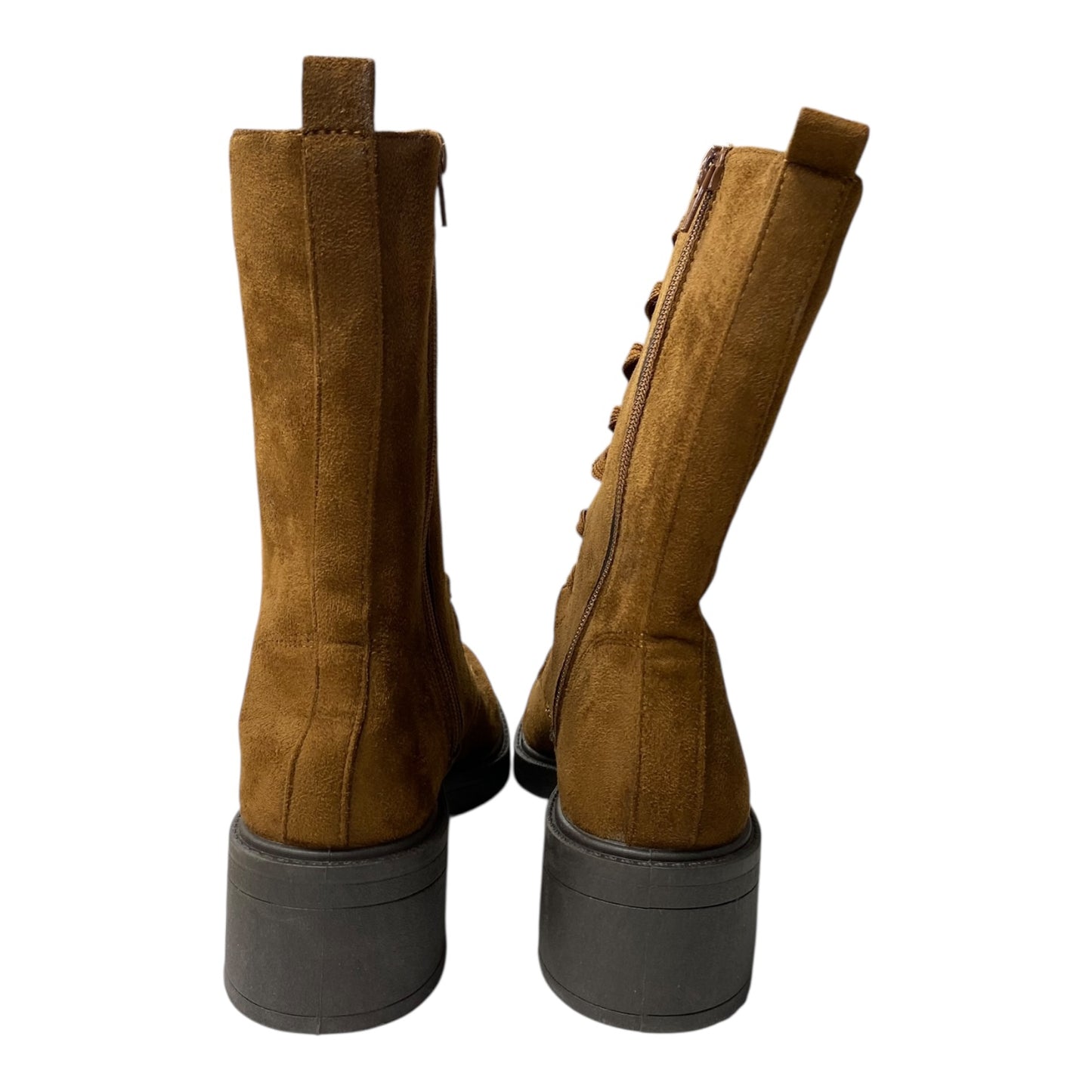 Boots Combat By Rouge In Brown, Size:6