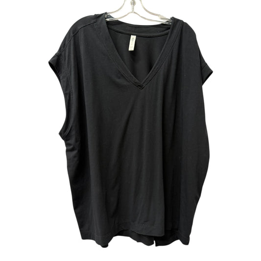 Athletic Top Ss By Athleta In Black, Size:3X