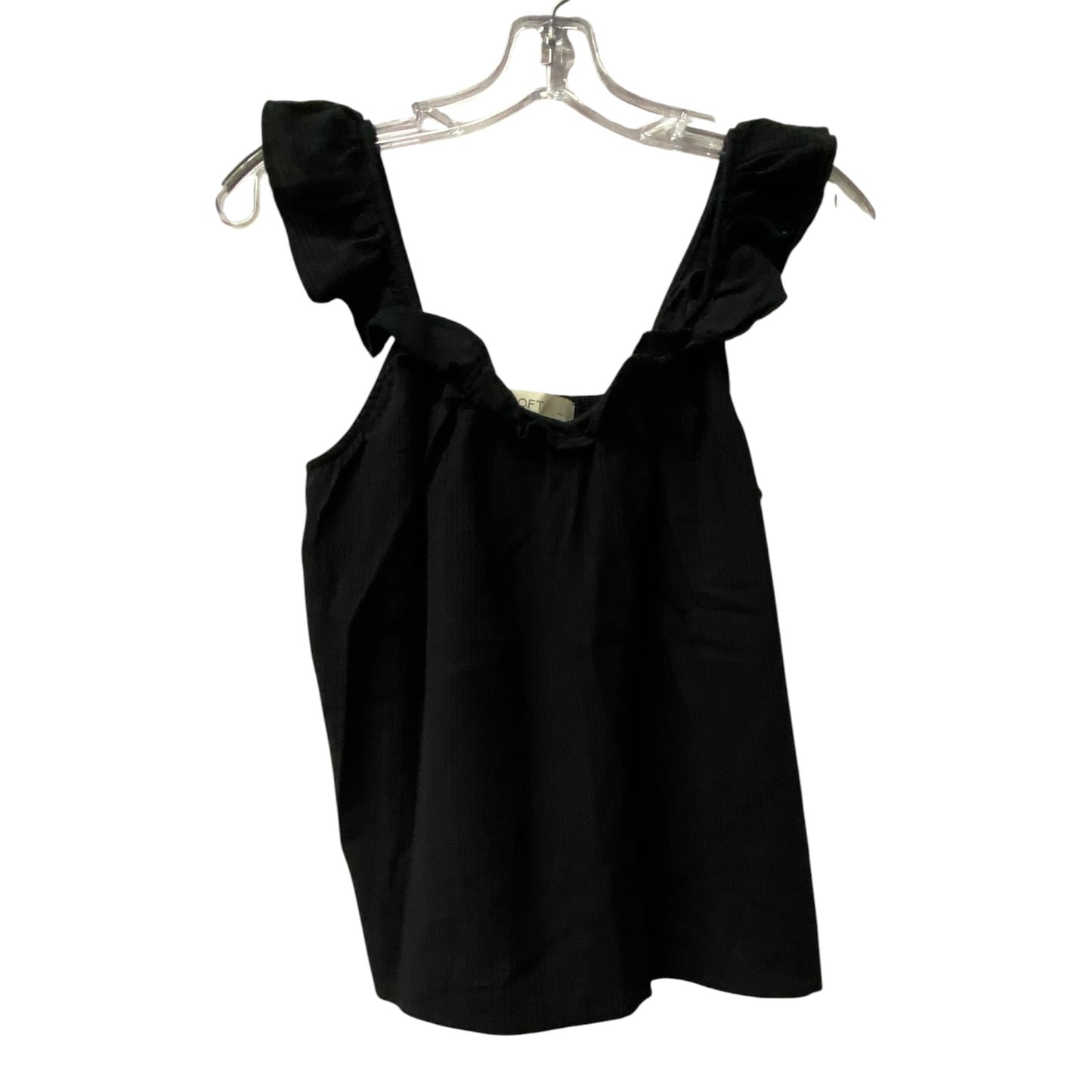 Top Sleeveless By Loft In Black, Size:Xsp