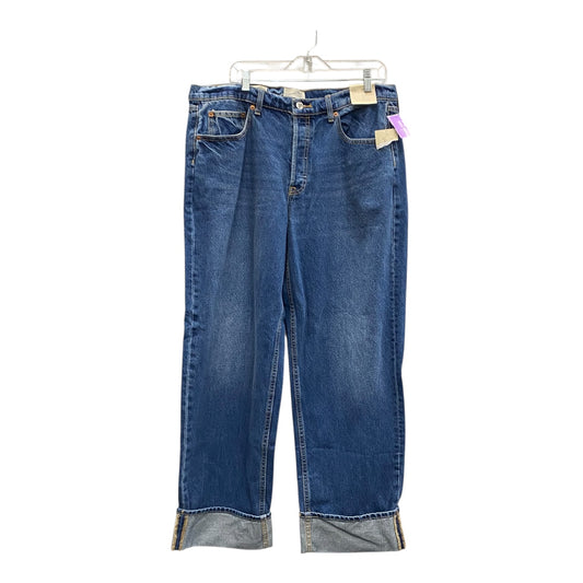 Jeans Wide Leg By Universal Thread In Blue, Size:14