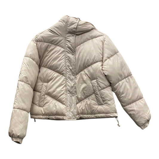 Jacket Puffer & Quilted By Sebby In Cream, Size:S