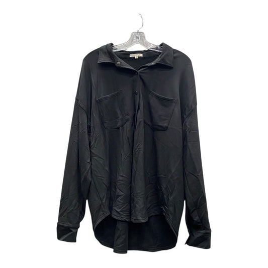 Jacket Shirt By Z Supply In Black, Size:Xl