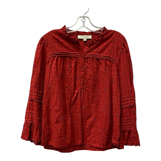 Top Ls By Loft In Red, Size:Mp