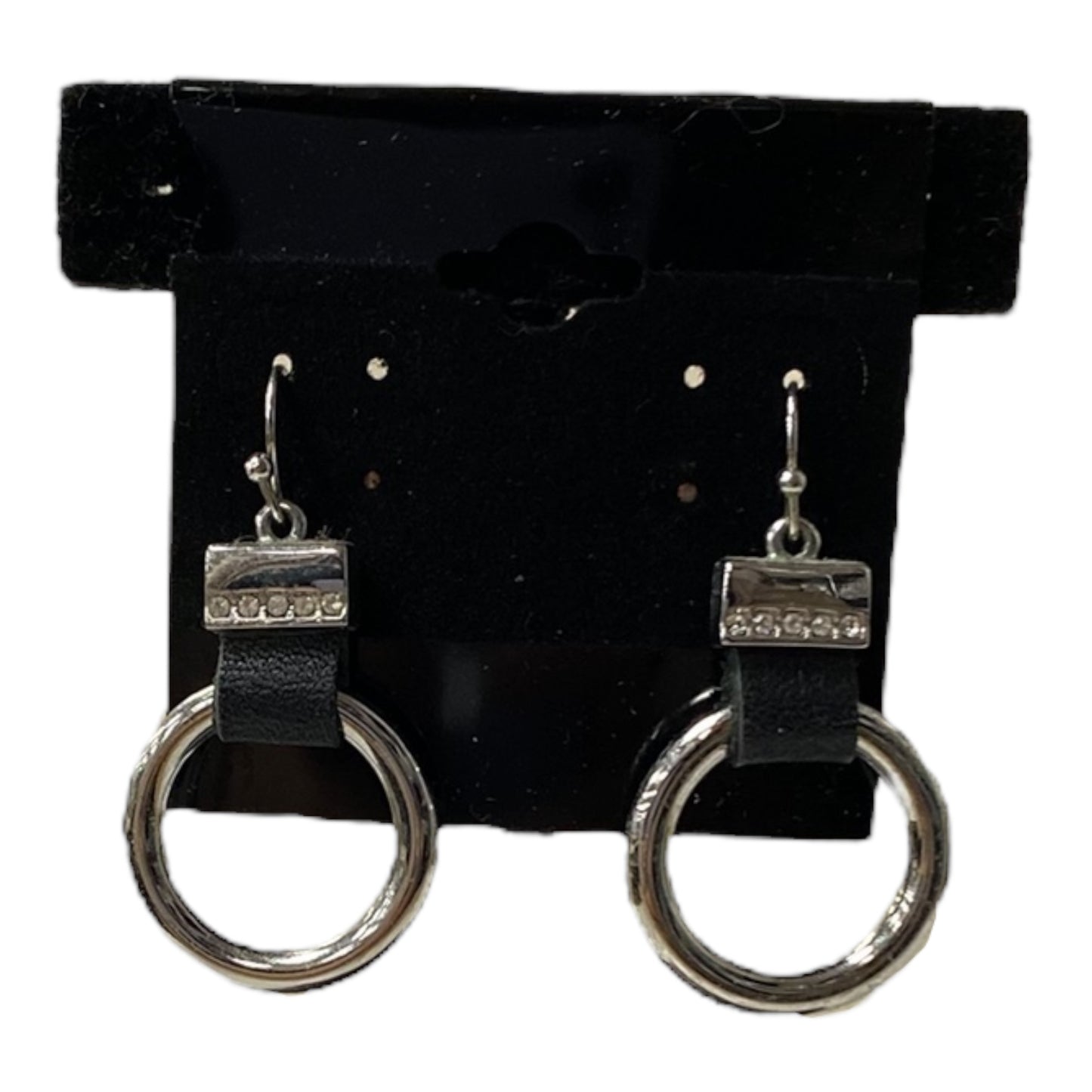 Earrings Dangle/Drop By Chicos In Black & Silver