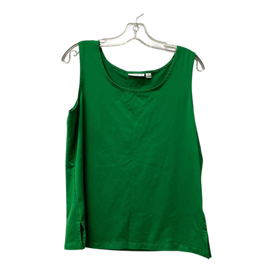 Top Sleeveless By Susan Graver In Green, Size:M