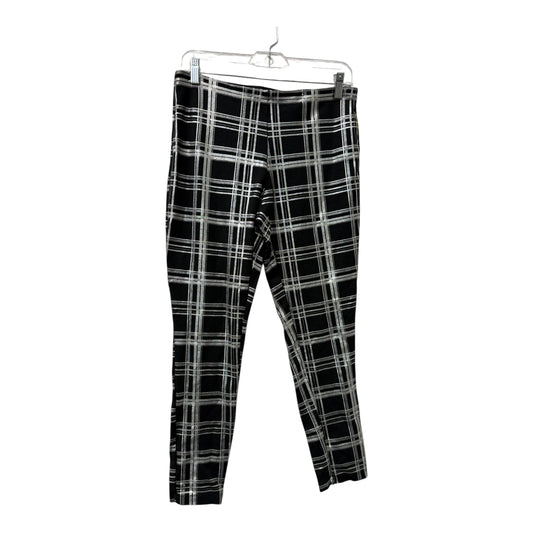 Pants Leggings By Cme In Black & Silver, Size:8